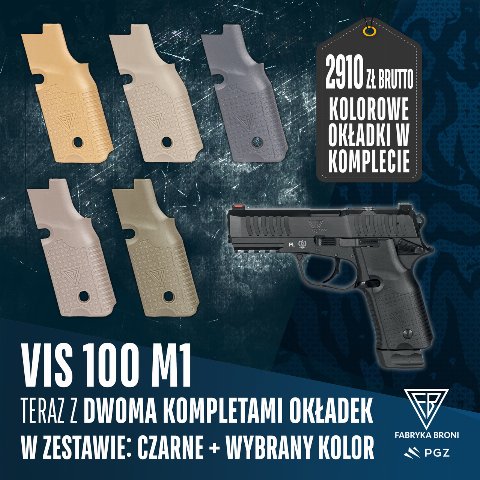 VIS 100 M1 z dwoma kompletami okładek: czarne plus wybrany kolor